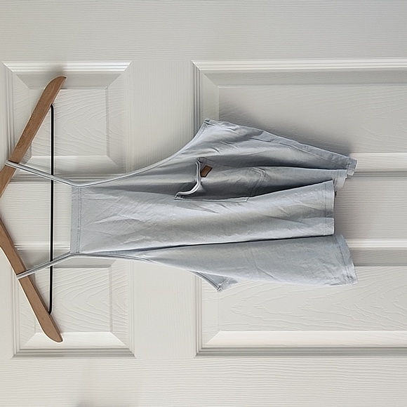 Lunya Organic Pima Cotton High Neck Cami Tranquil Blue Size M - Picture 1 of 5